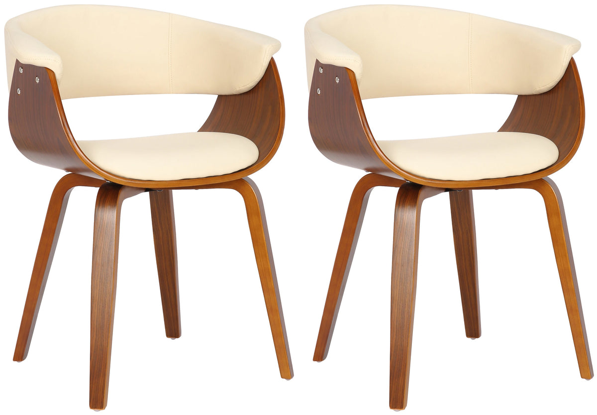 2er Set Stühle Bruce Kunstleder walnuss – Ansicht 9