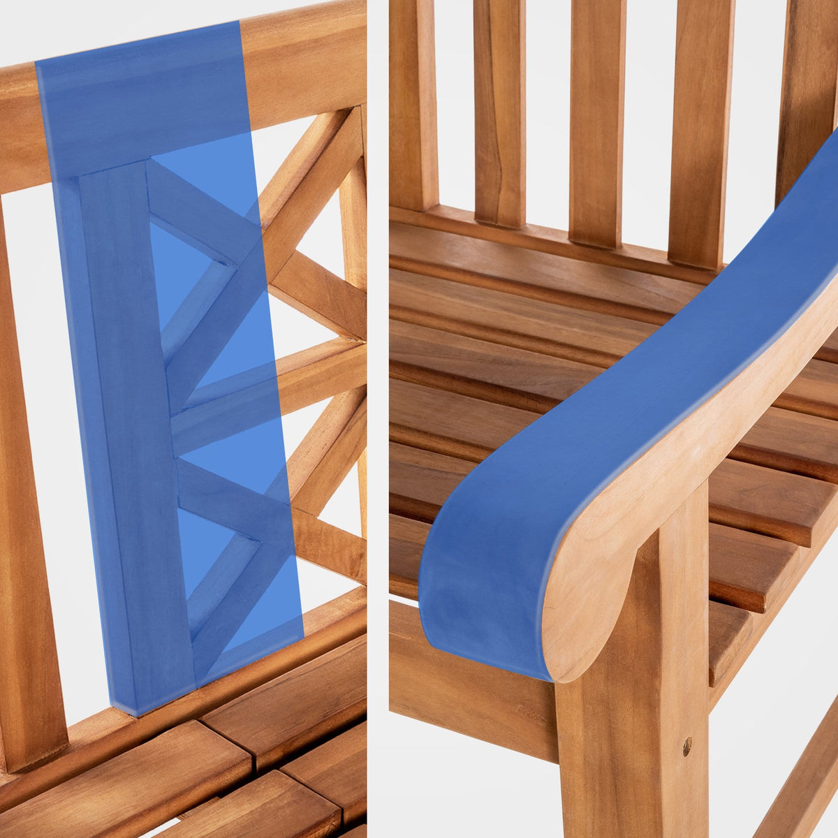Teakbank Luka 150 cm – Ansicht 7