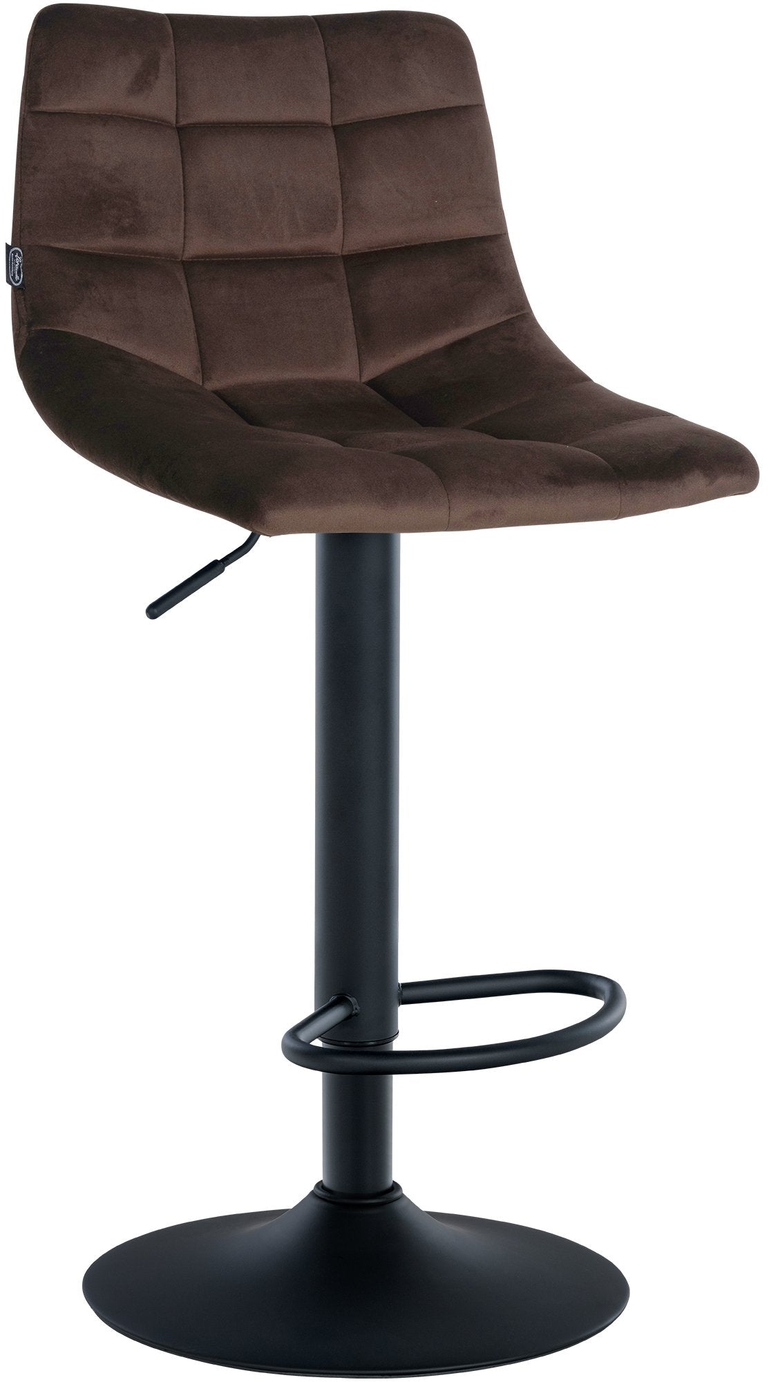 Barhocker Jerry Samt schwarz – Ansicht 8