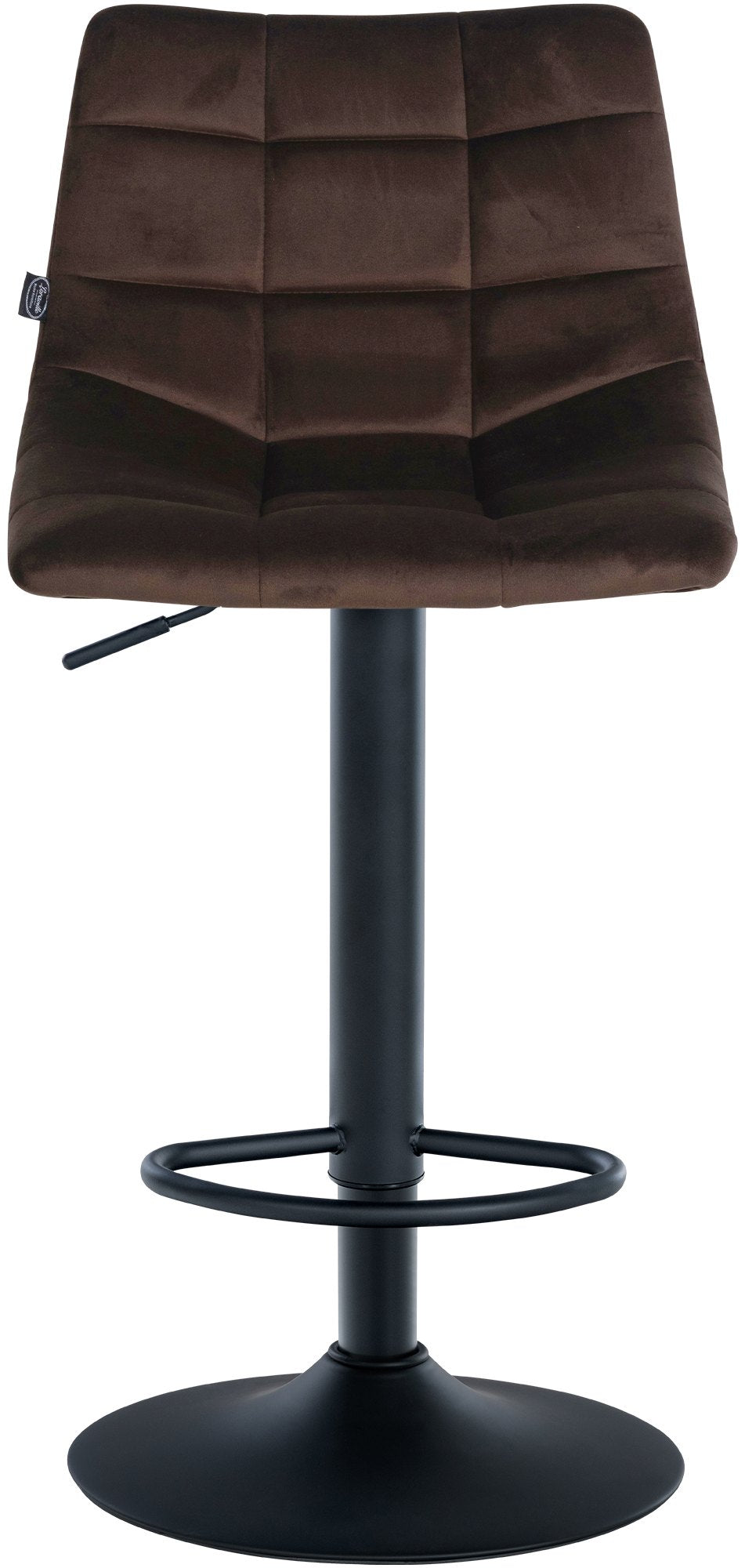 Barhocker Jerry Samt schwarz – Ansicht 10