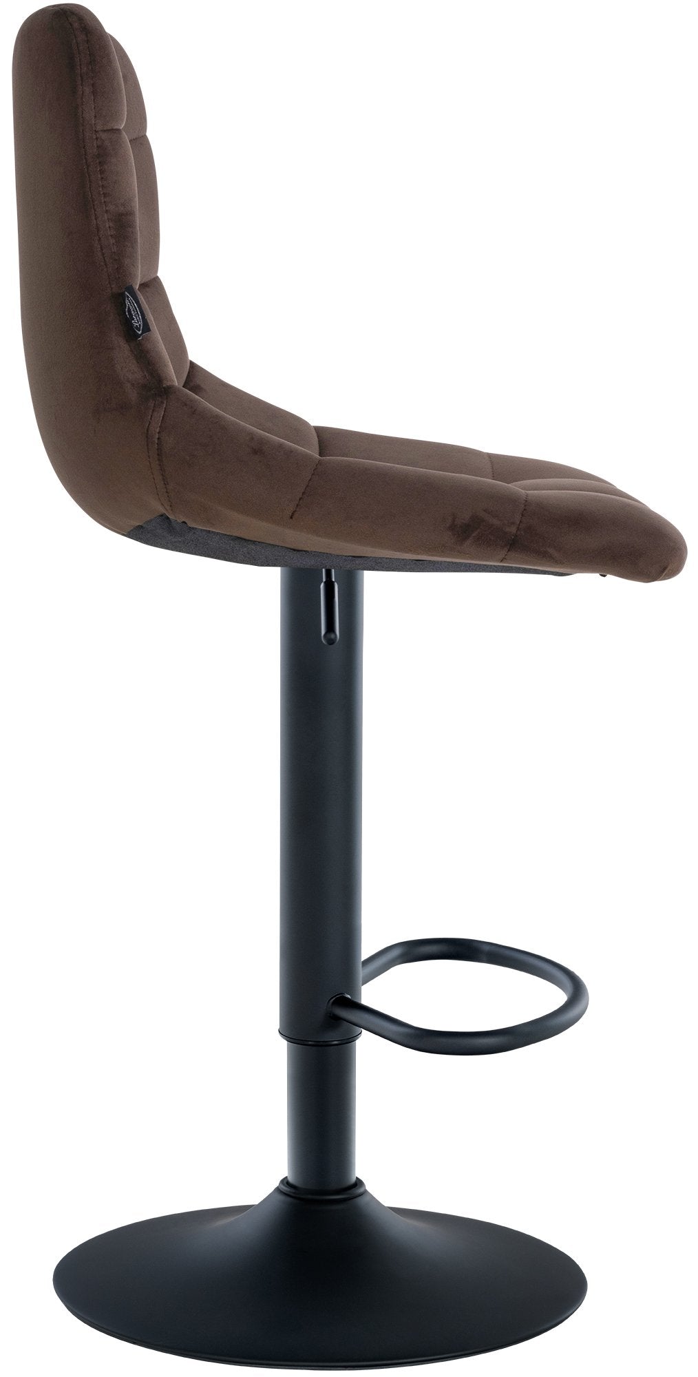 Barhocker Jerry Samt schwarz – Ansicht 11