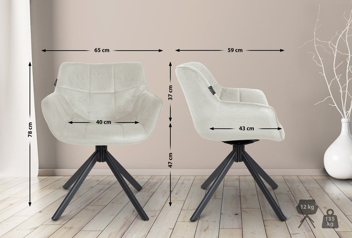 Stuhl Westport Samt – Ansicht 16