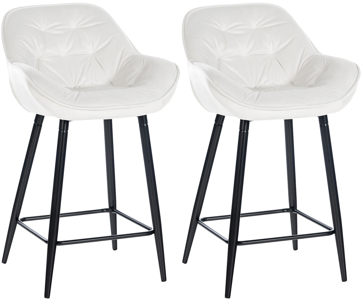 2er Set Barhocker Gibson 76 Samt