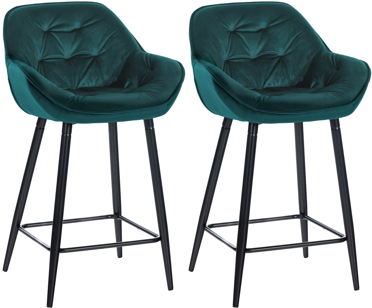 2er Set Barhocker Gibson 76 Samt – Ansicht 15