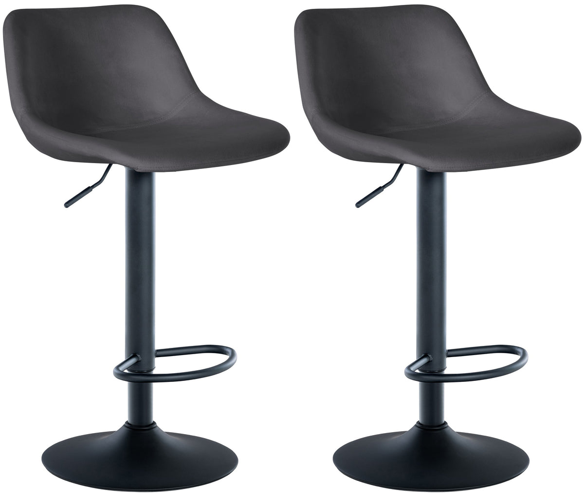 2er Set Barhocker Loft Samt – Ansicht 17