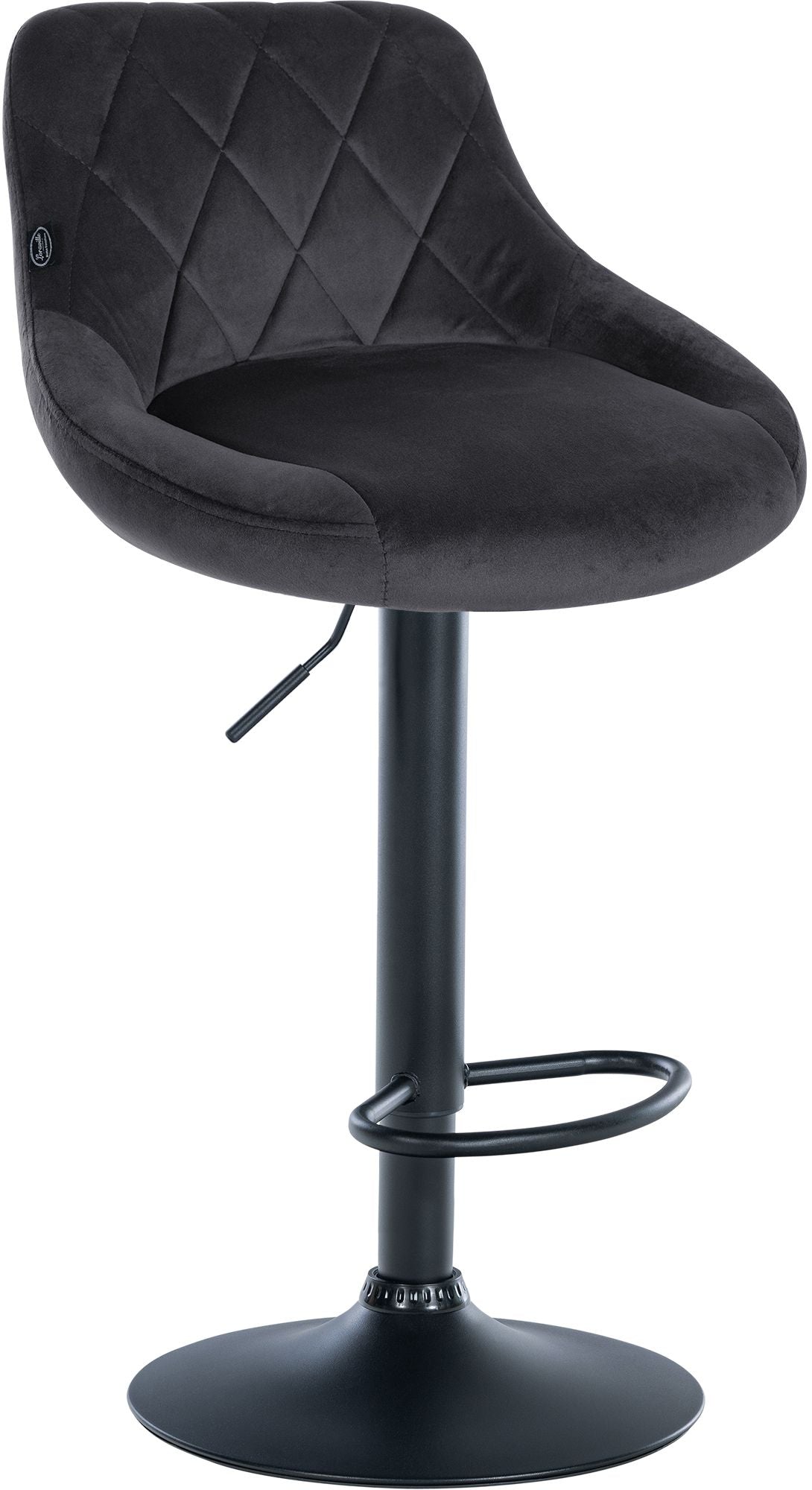 Barhocker Lazio Samt schwarz