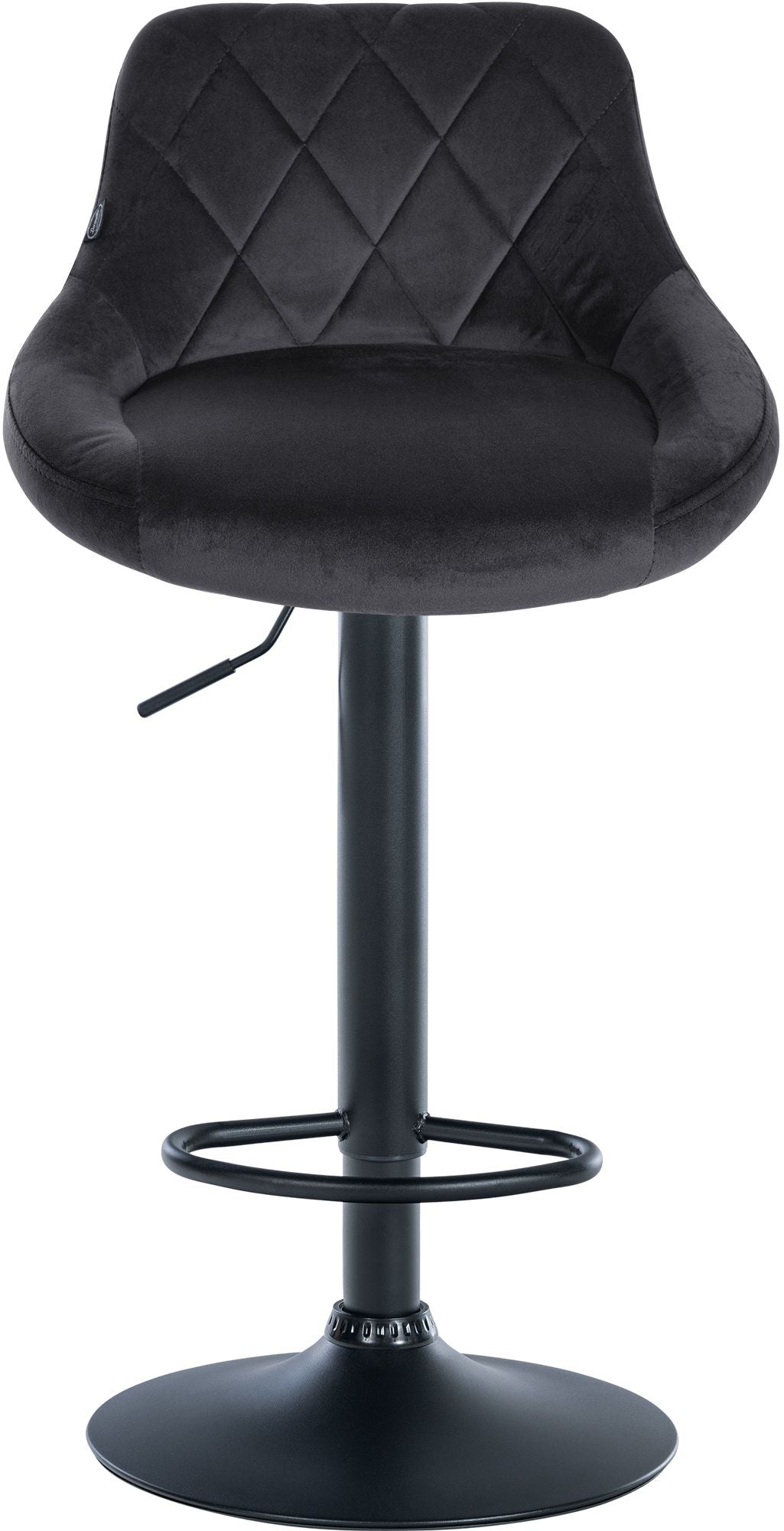 Barhocker Lazio Samt schwarz – Ansicht 3