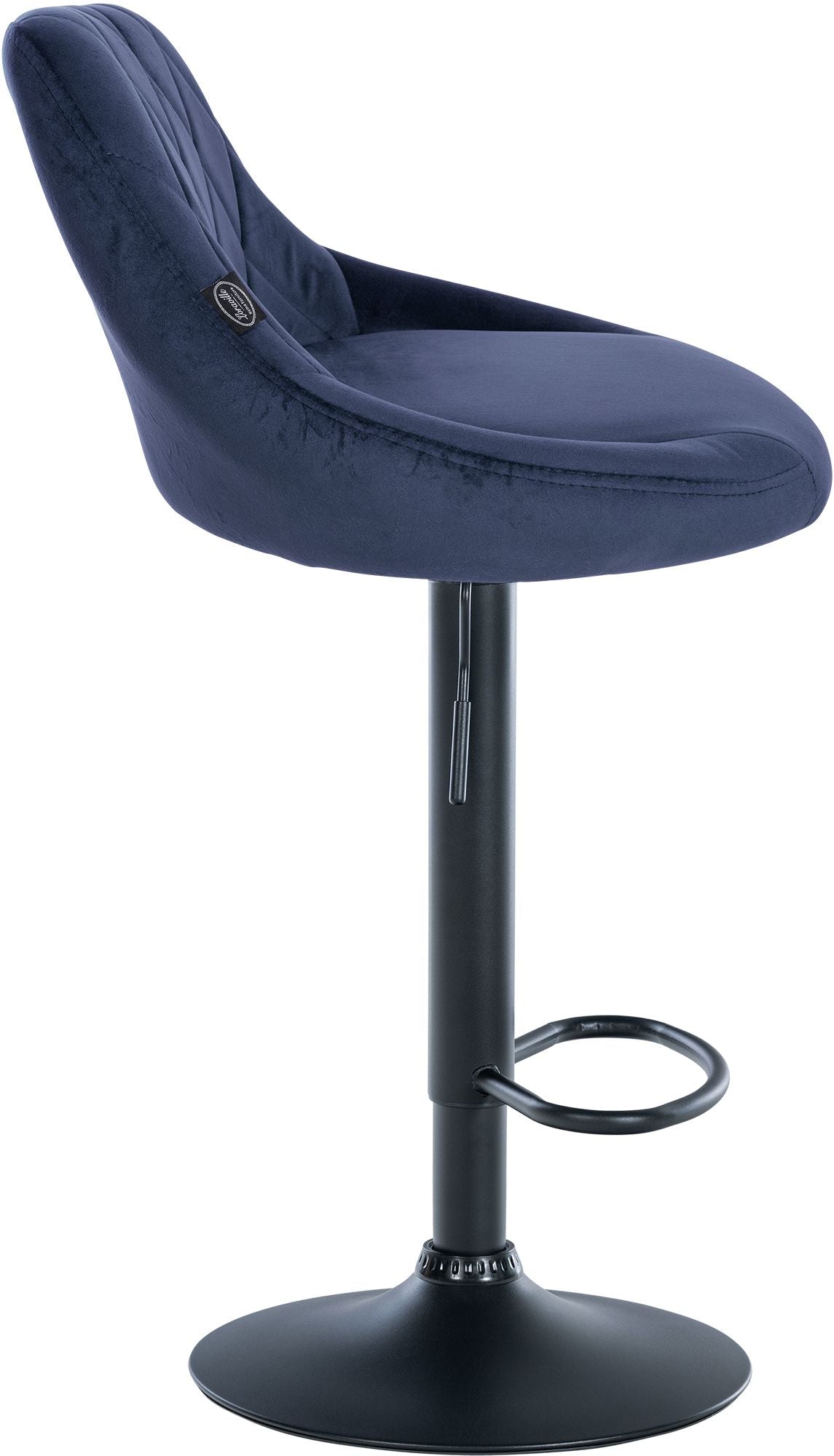 Barhocker Lazio Samt schwarz – Ansicht 12