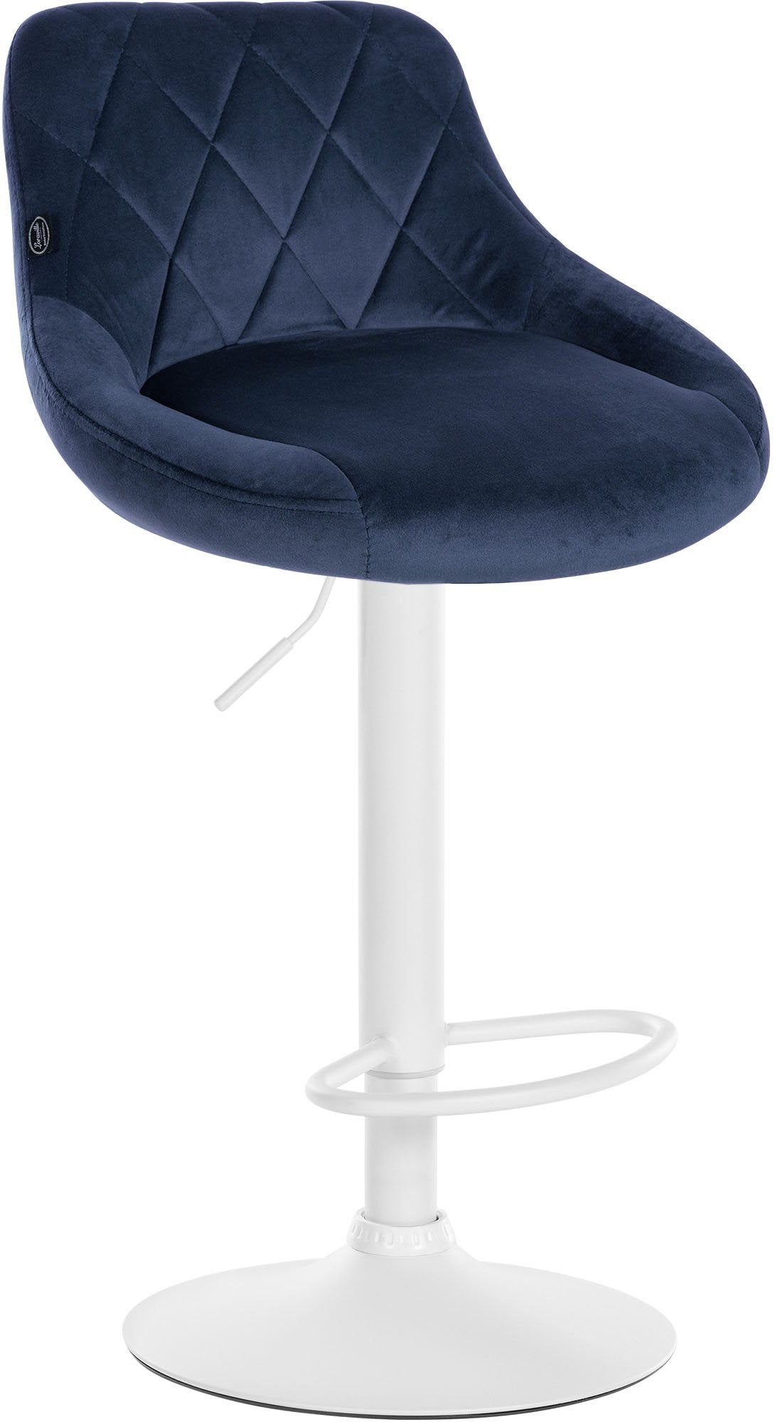 Barhocker Lazio Samt weiß – Ansicht 9