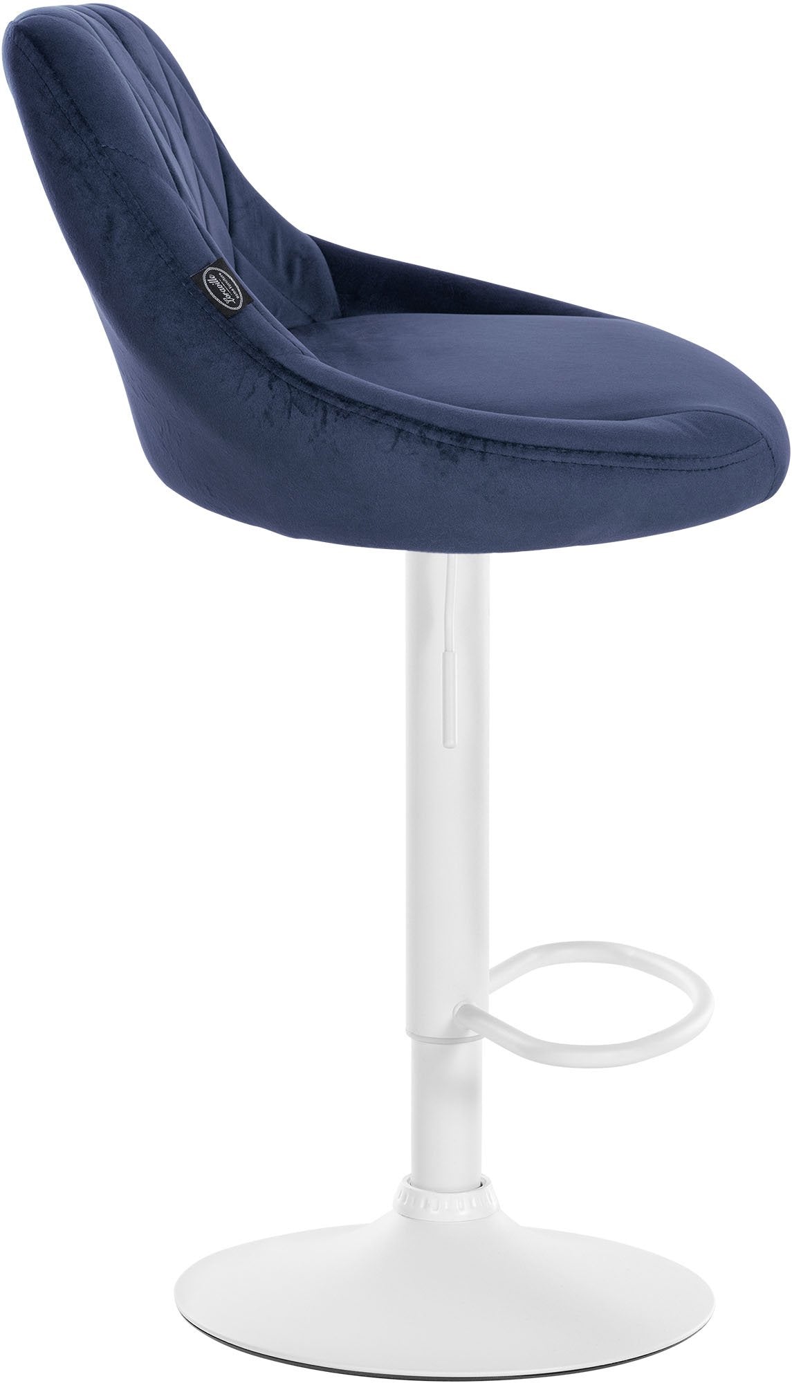 Barhocker Lazio Samt weiß – Ansicht 12