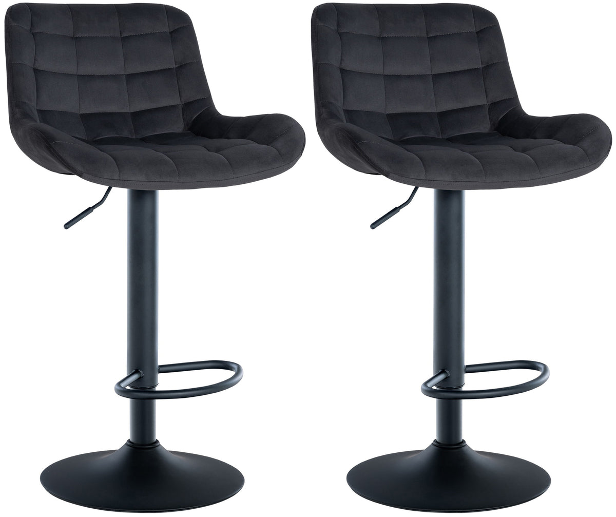 2er Set Barhocker Tover Samt – Ansicht 8