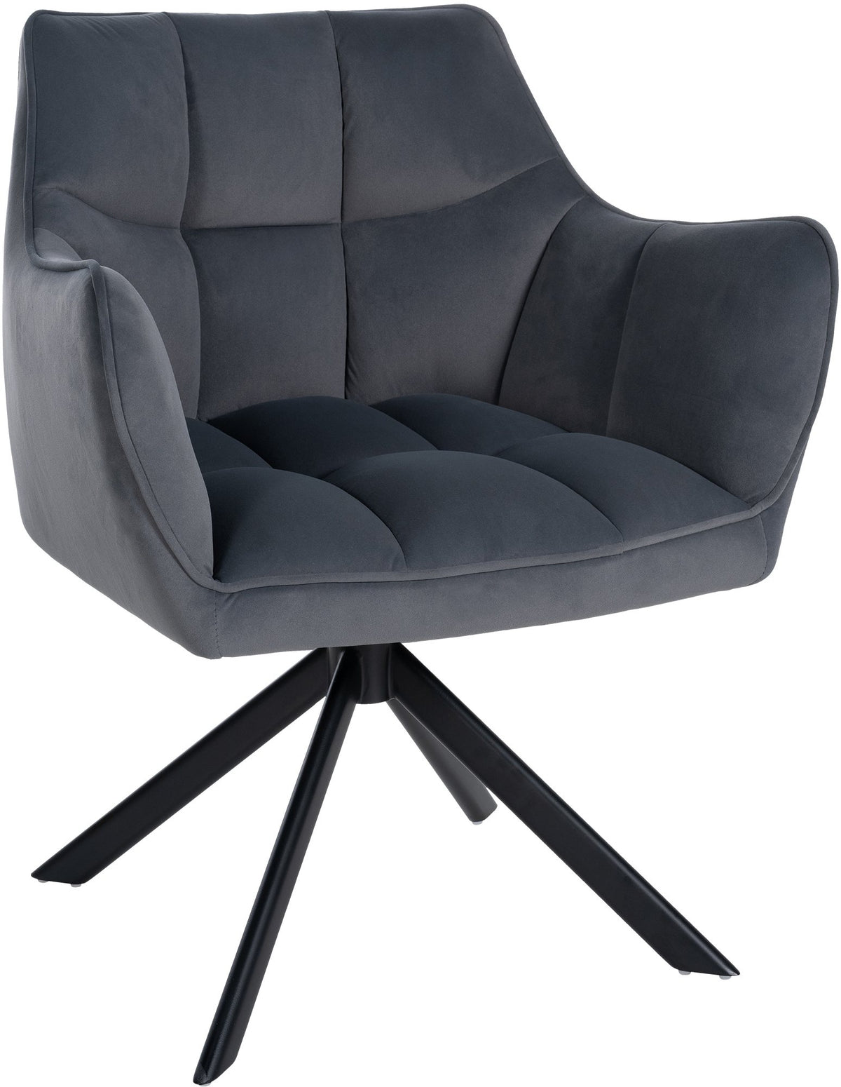 Esszimmerstuhl Swing Samt schwarz – Ansicht 8