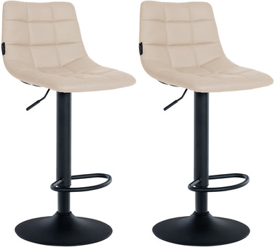 2er Set Barhocker Jerry Kunstleder schwarz