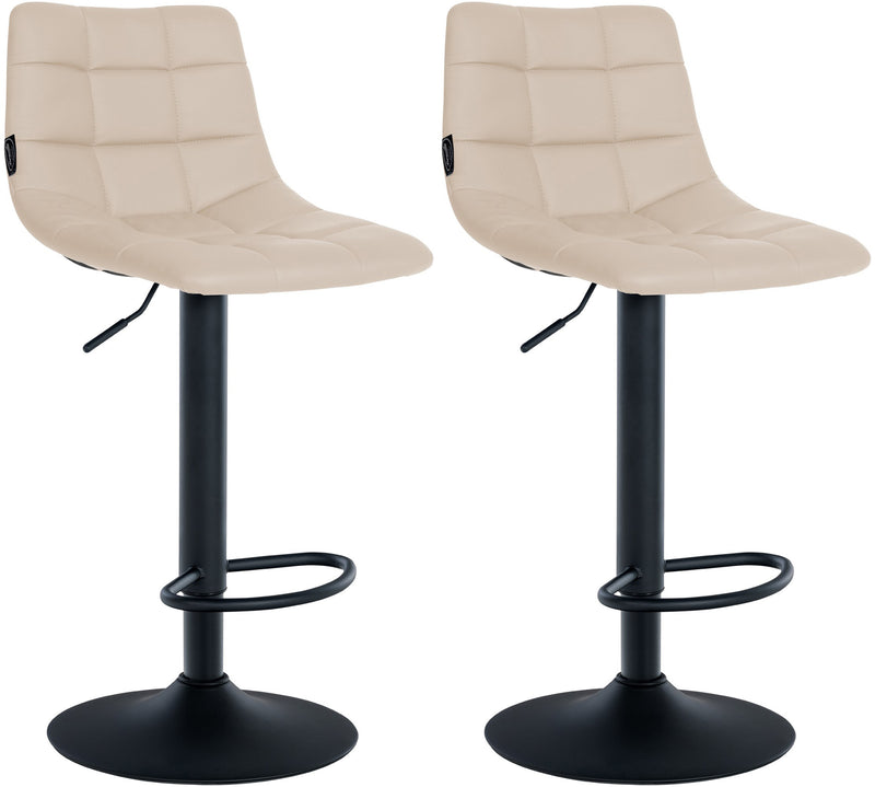 2er Set Barhocker Jerry Kunstleder schwarz