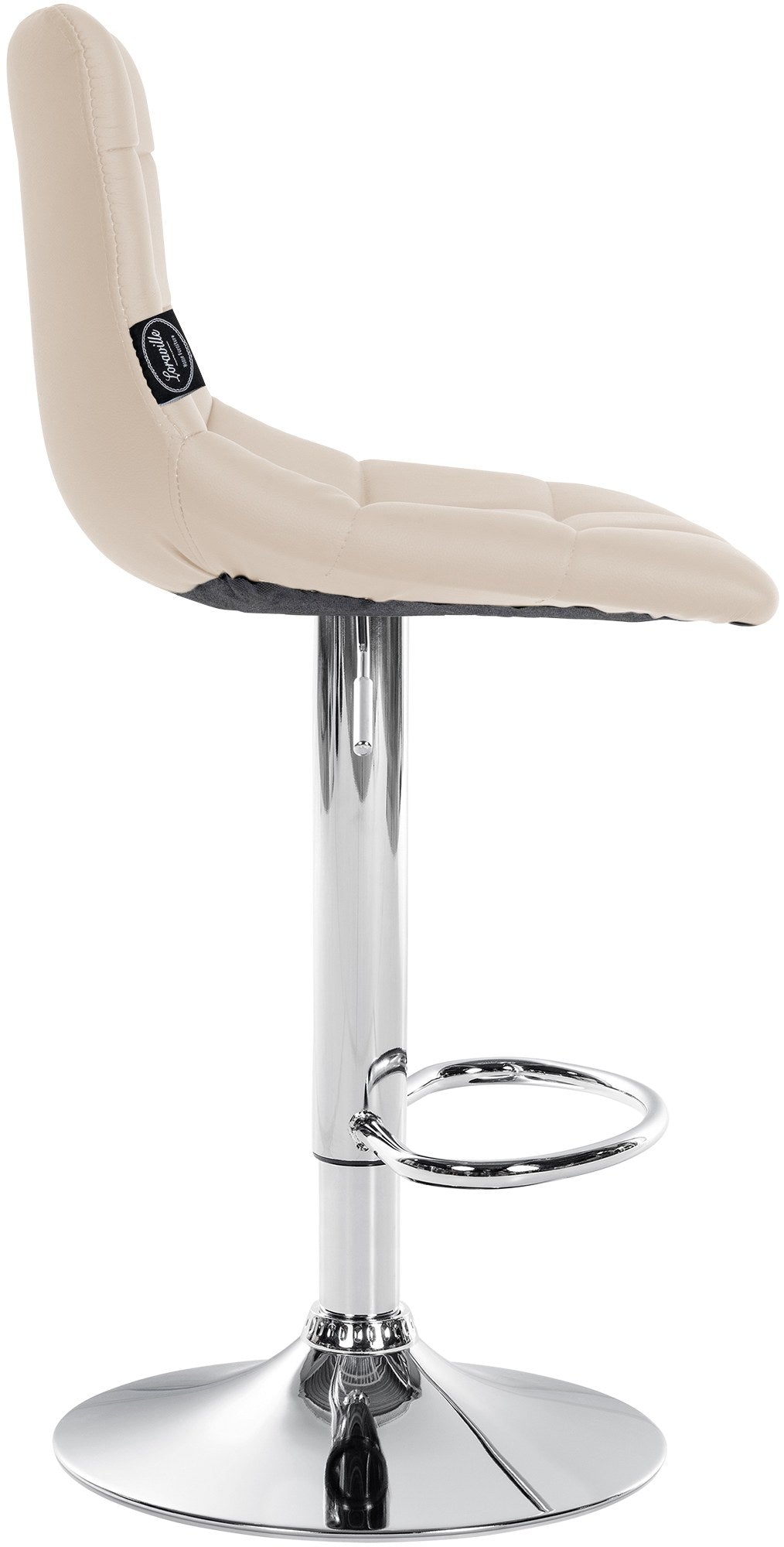 2er Set Barhocker Jerry Kunstleder chrom – Ansicht 5