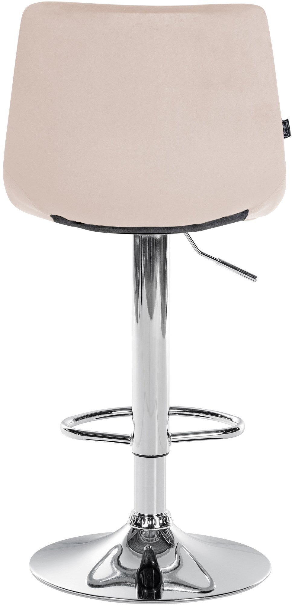 2er Set Barhocker Jerry Samt chrom – Ansicht 7