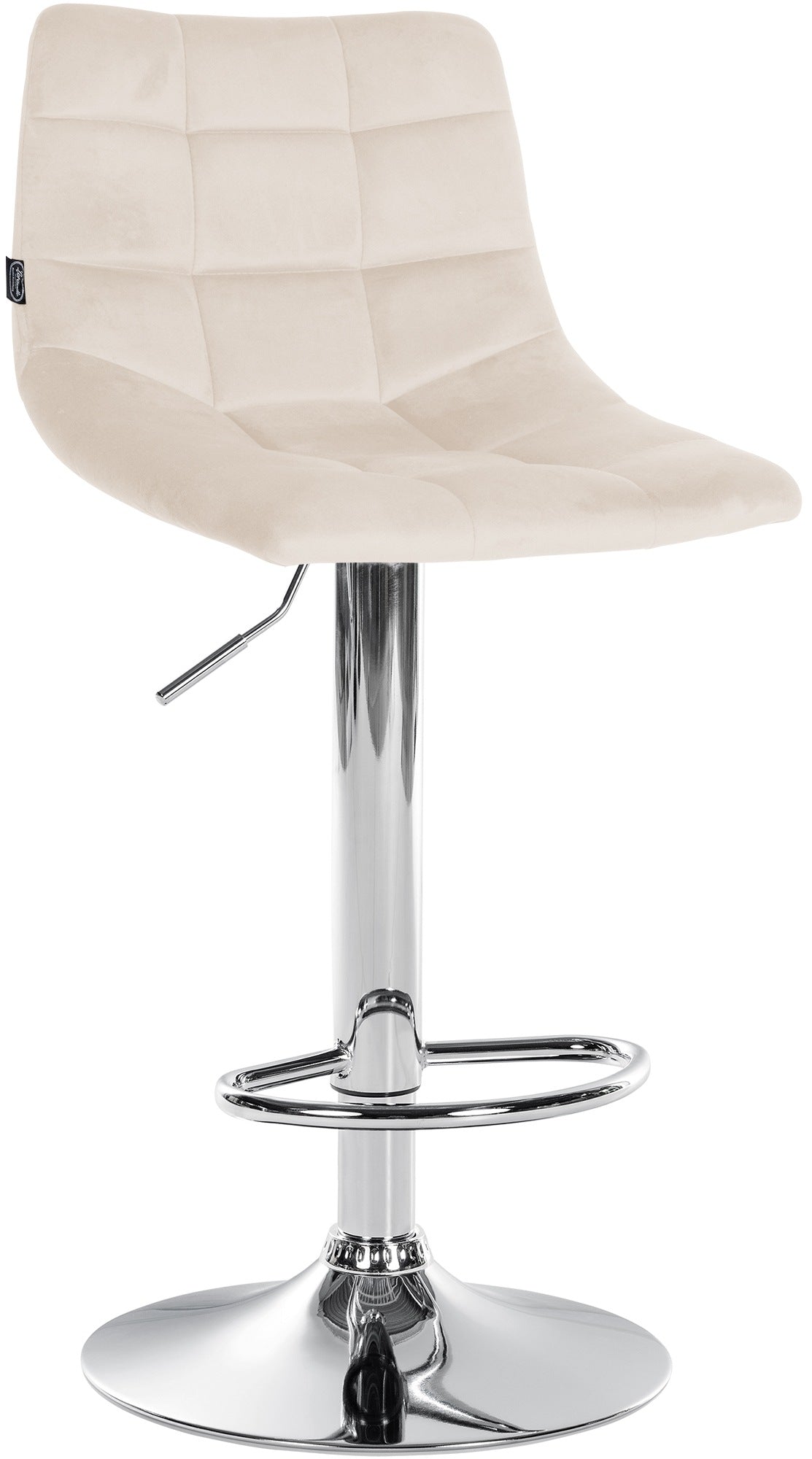2er Set Barhocker Jerry Samt chrom – Ansicht 19