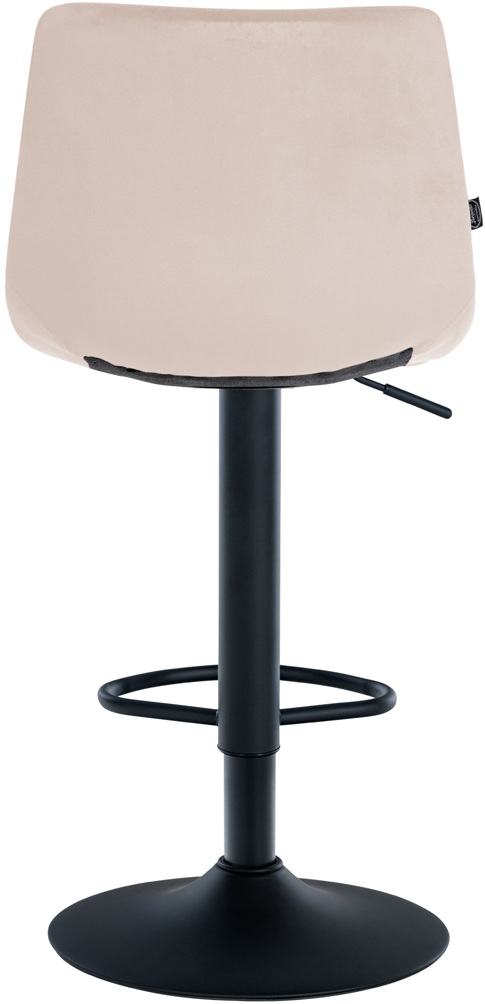 2er Set Barhocker Jerry Samt schwarz – Ansicht 7