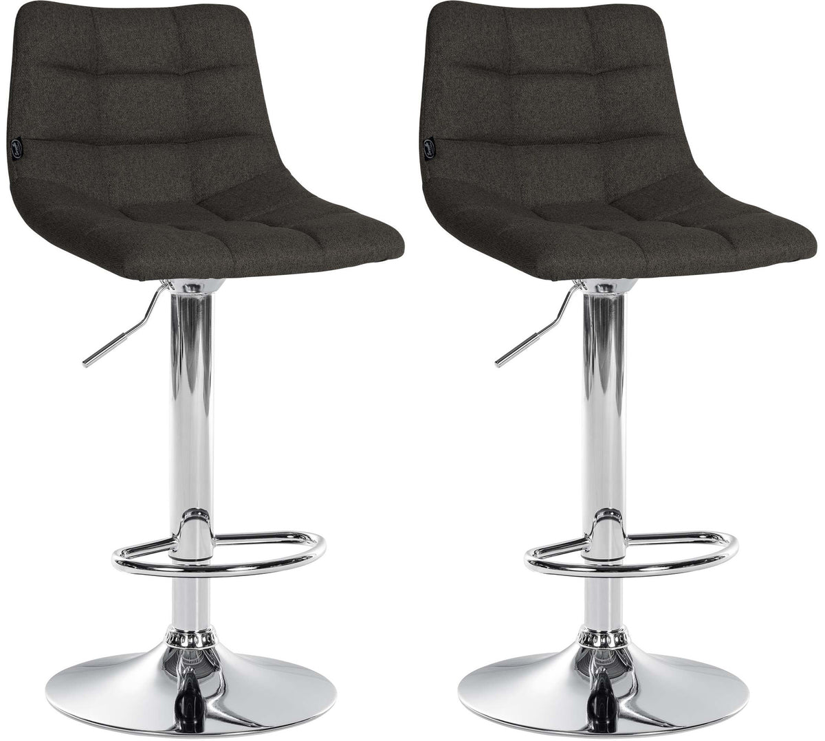 2er Set Barhocker Jerry Stoff chrom – Ansicht 9