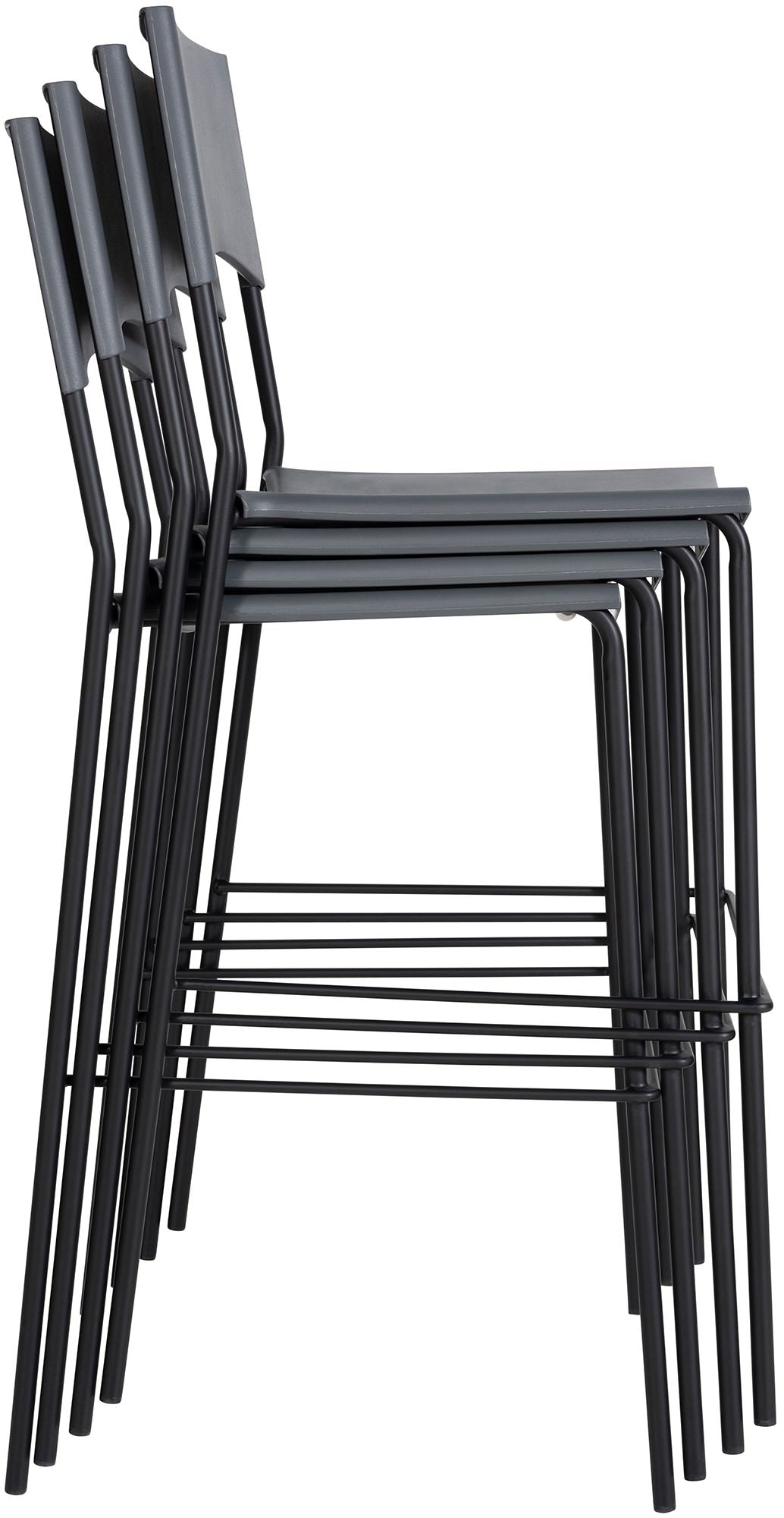 Barhocker Genua Schwarz – Ansicht 4