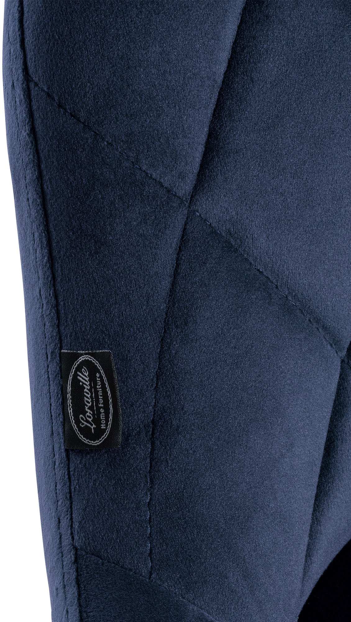 2er Set Barhocker Lazio Samt weiß – Ansicht 8
