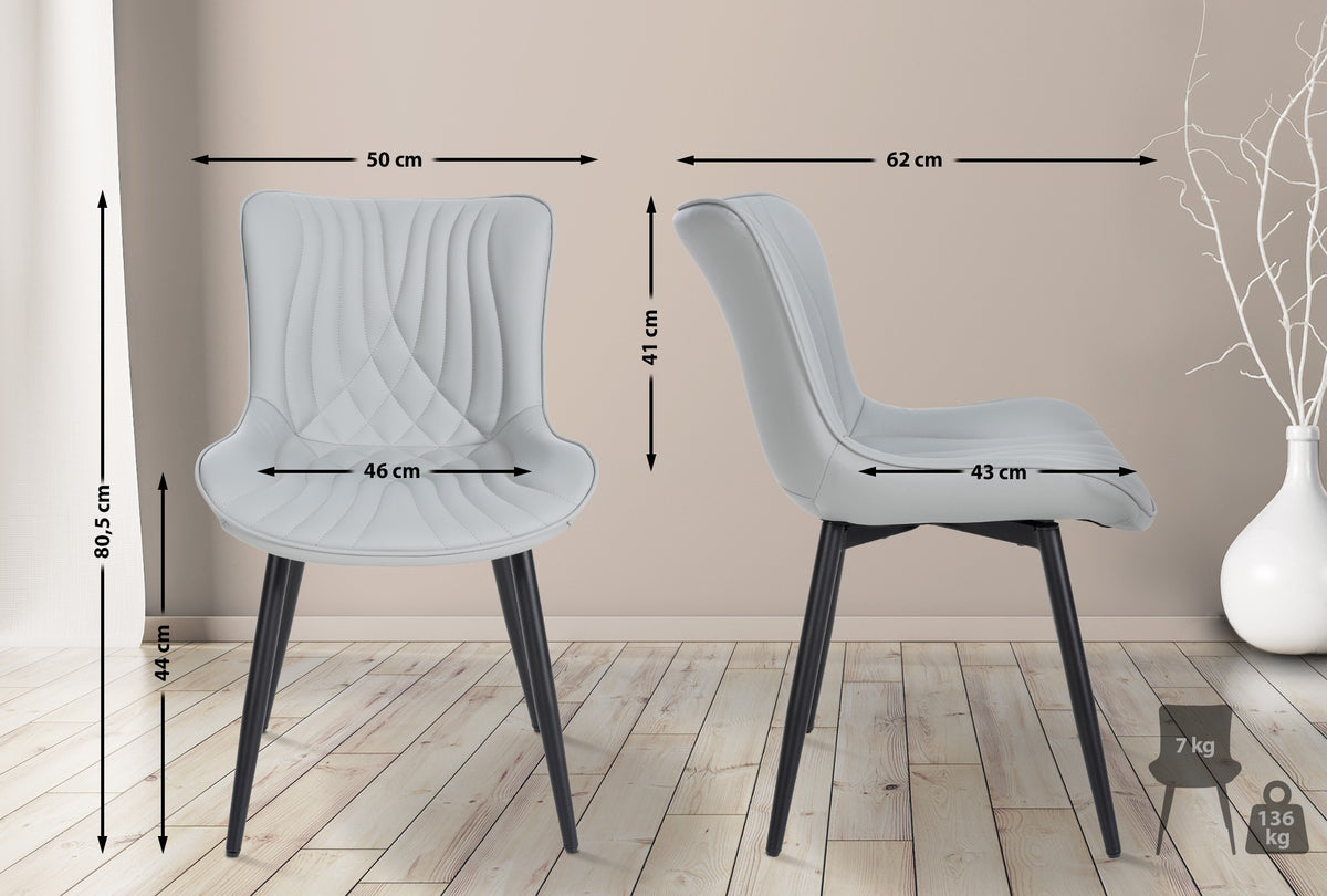 2er Set Stühle Brady Kunstleder – Ansicht 10