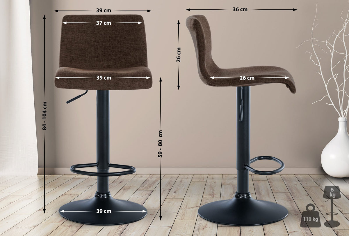 Barhocker Branford Stoff – Ansicht 2