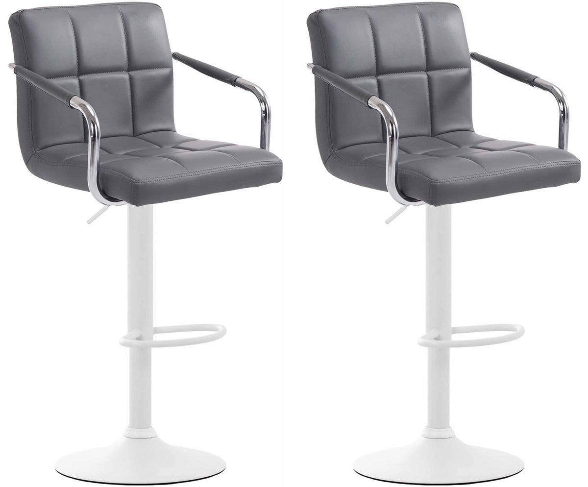 2er Set Barhocker Lucy V2 weiß – Ansicht 3