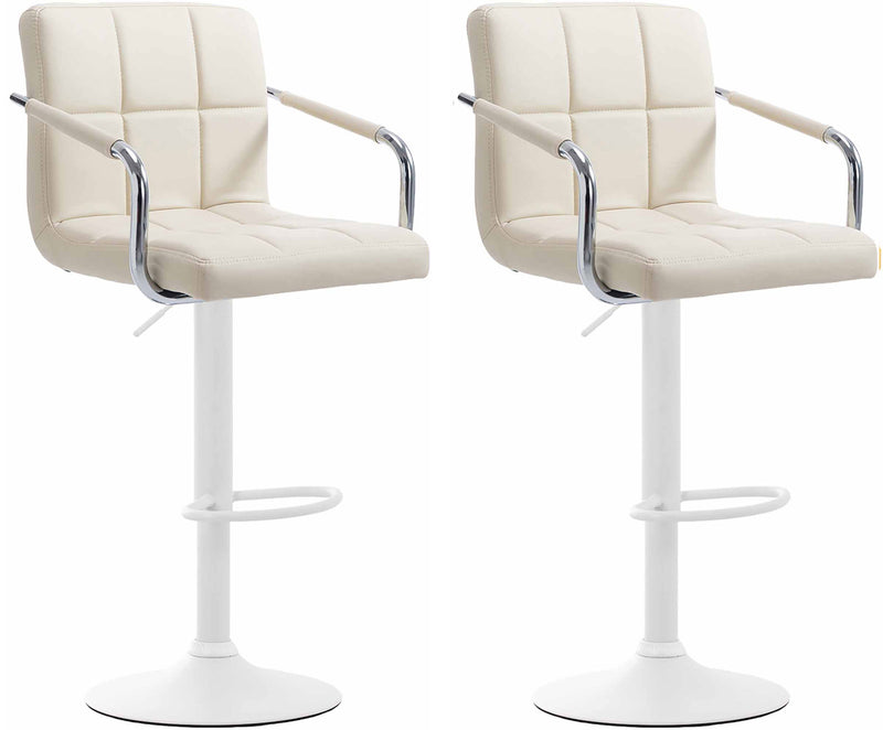 2er Set Barhocker Lucy V2 weiß
