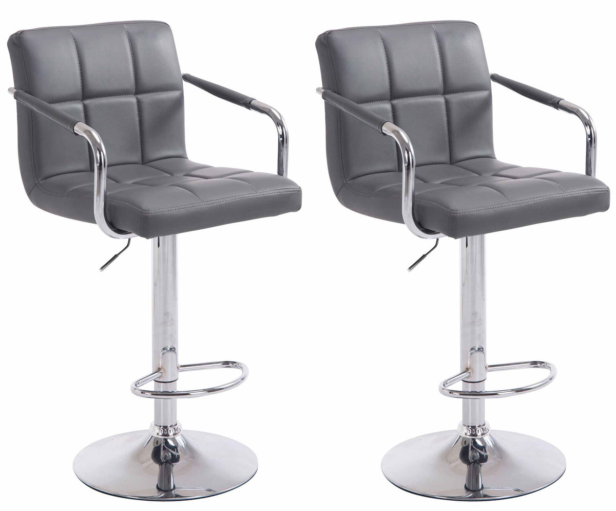 2er Set Barhocker Lucy V2 chrom – Ansicht 5
