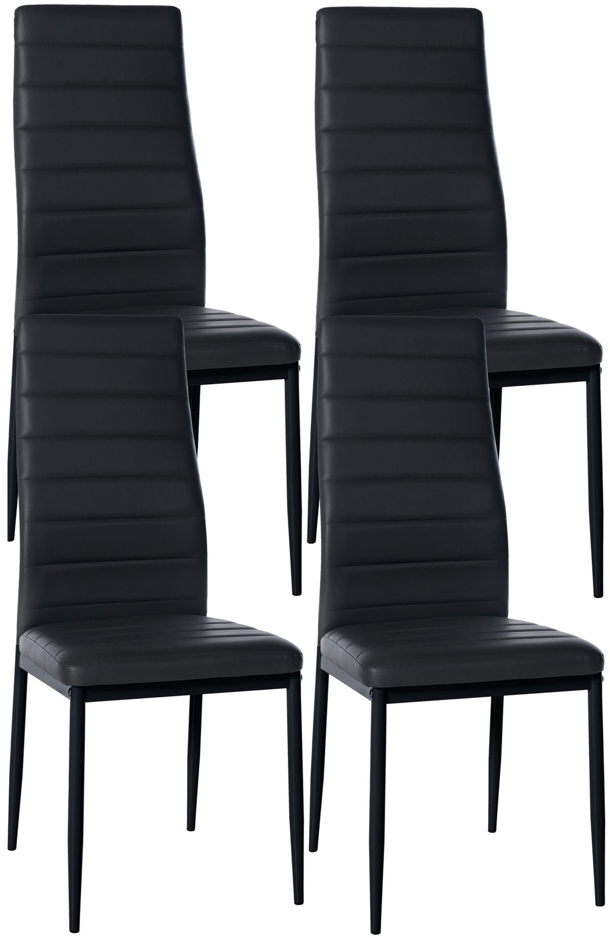 4er Set Esszimmerstühle Mayfair Kunstleder – Ansicht 17