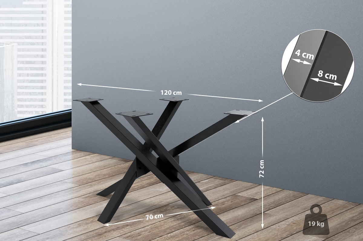 Tischbeine Jimmy 120x70x72 – Ansicht 9