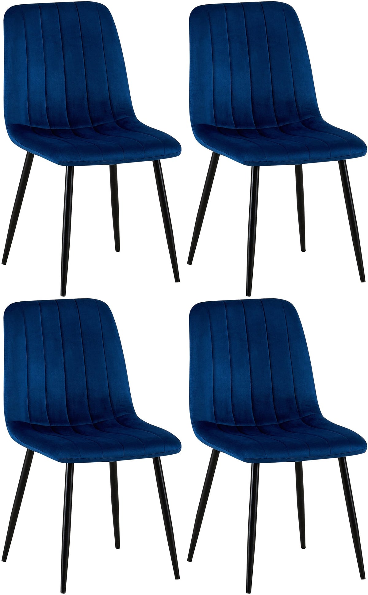 4er Set Stühle Dijon Samt