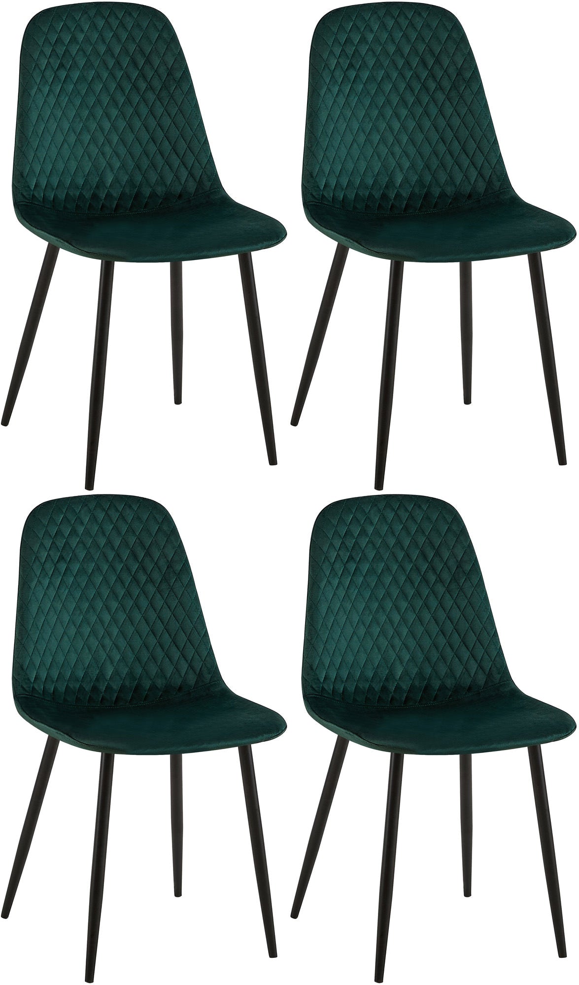 4er Set Stühle Giverny Samt – Ansicht 19