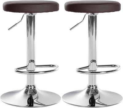 2er Set Barhocker Ponte Kunstleder chrom
