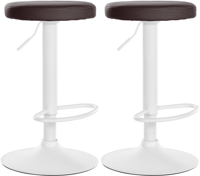 2er Set Barhocker Ponte Kunstleder weiß