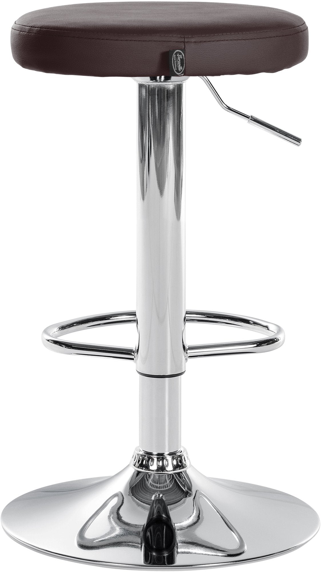2er Set Barhocker Ponte Kunstleder chrom – Ansicht 6