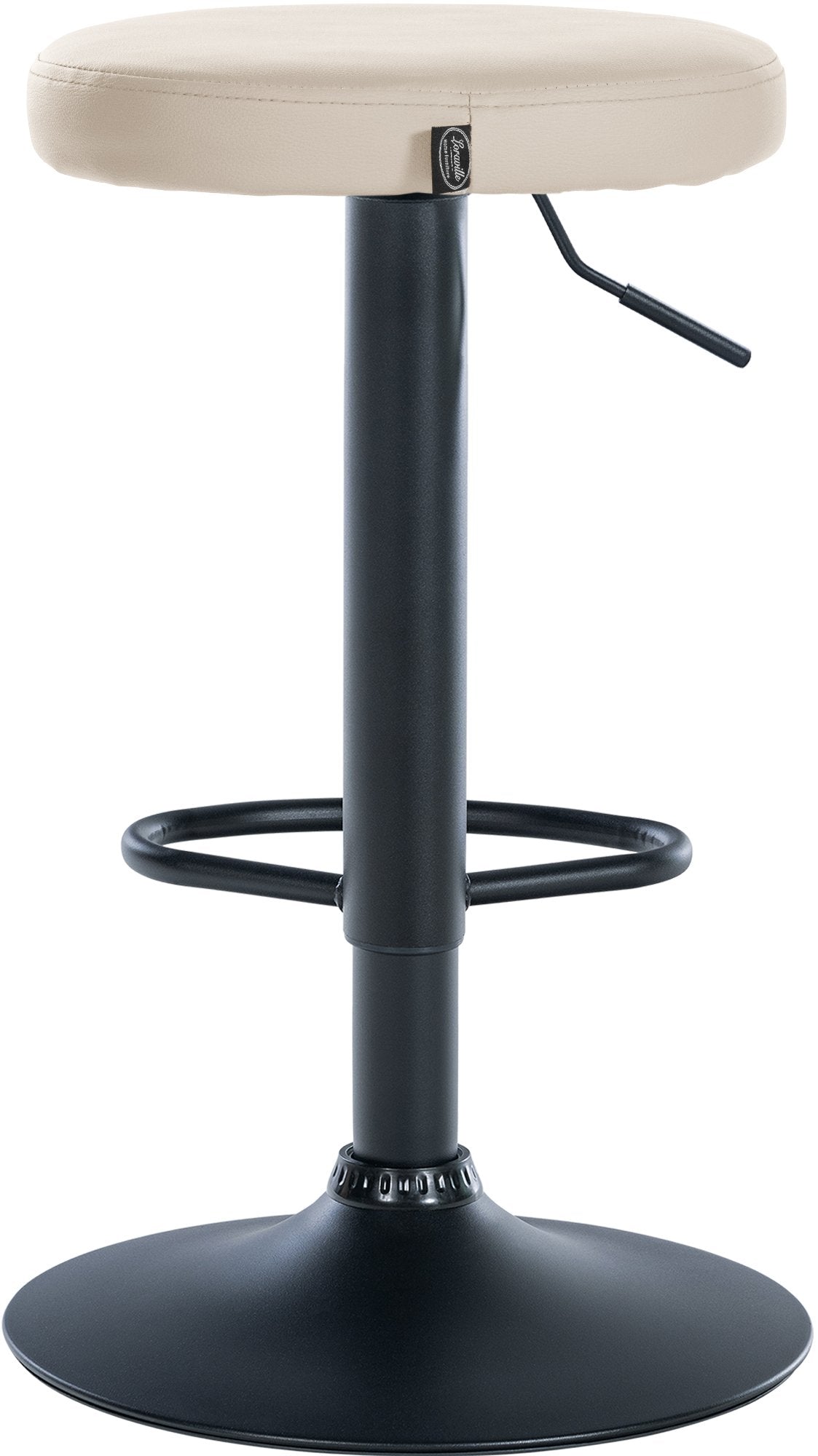2er Set Barhocker Ponte Kunstleder schwarz – Ansicht 14