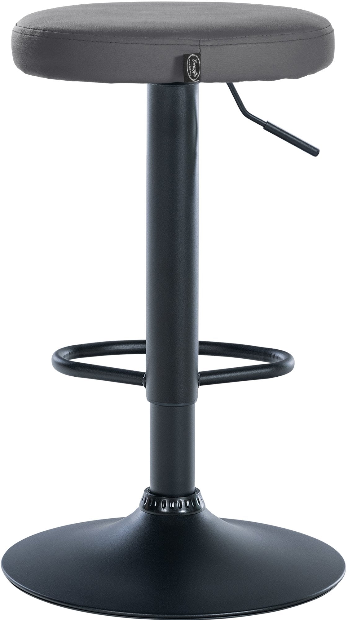 2er Set Barhocker Ponte Kunstleder schwarz – Ansicht 20
