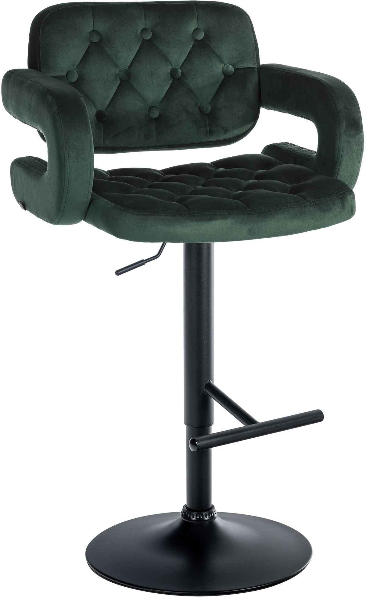 Barhocker Dublin Samt schwarz