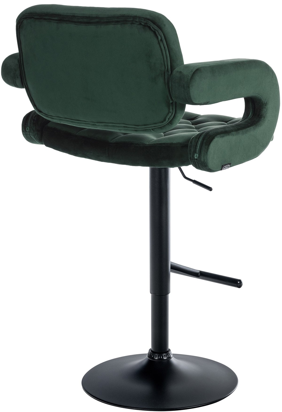 Barhocker Dublin Samt schwarz – Ansicht 7