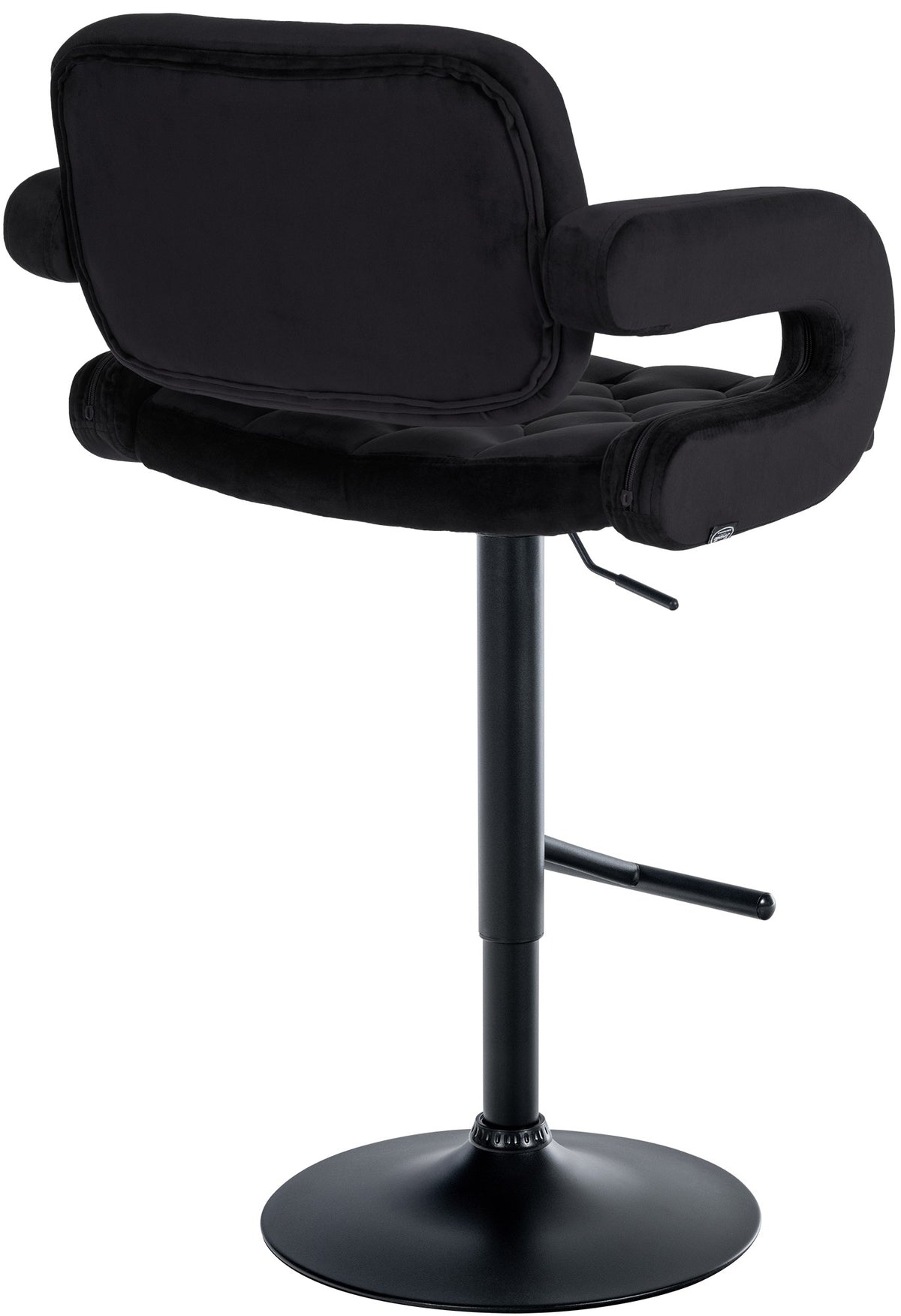 Barhocker Dublin Samt schwarz – Ansicht 14