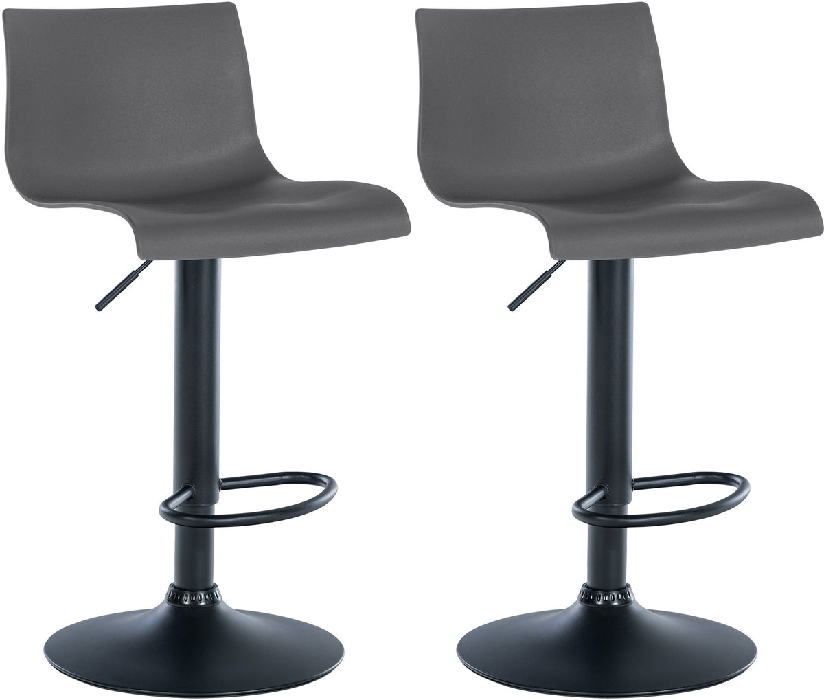 2er Set Barhocker Branford Kunststoff