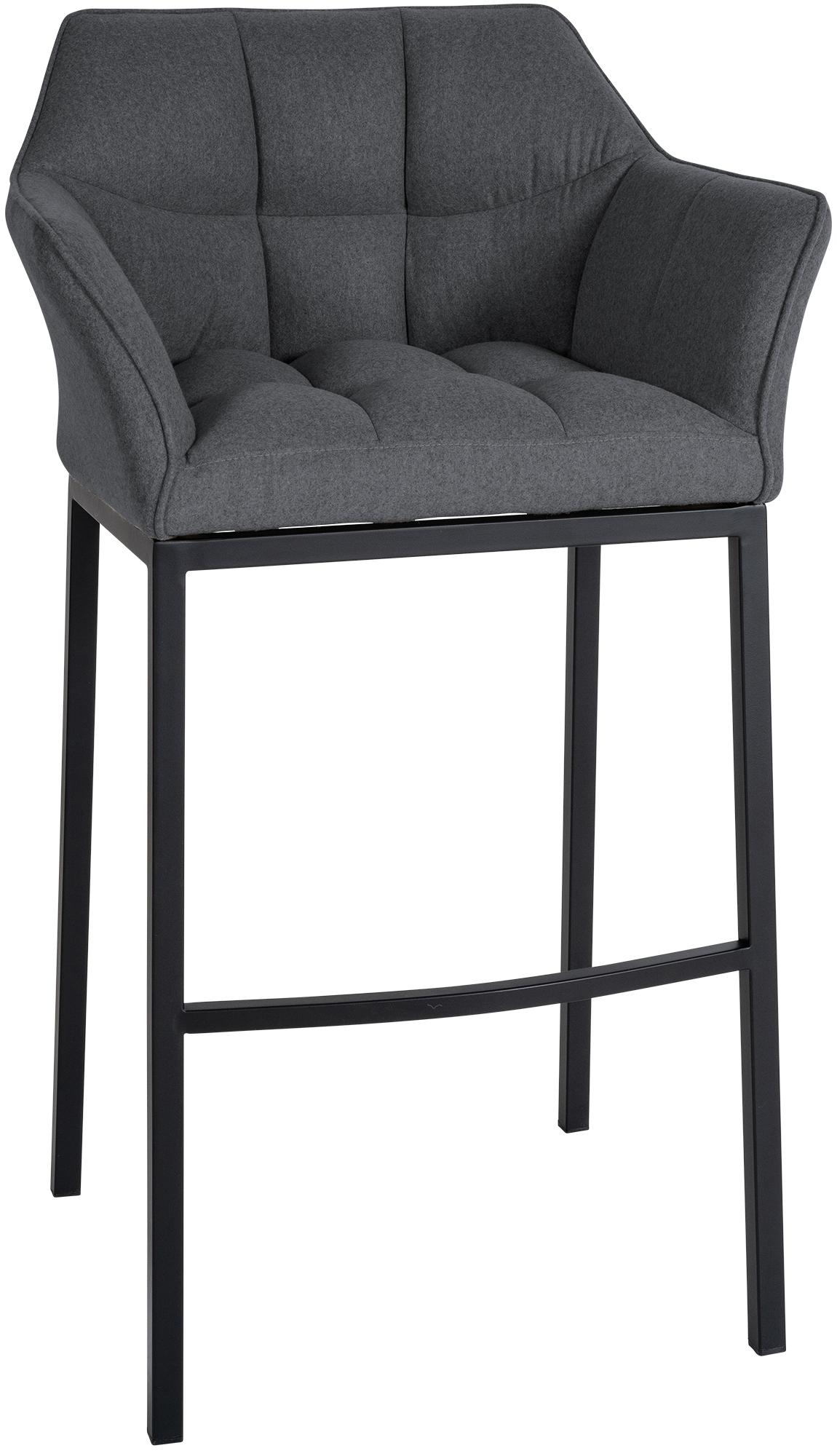 Barhocker Damaso B Filz mit 4-Fuß Gestell