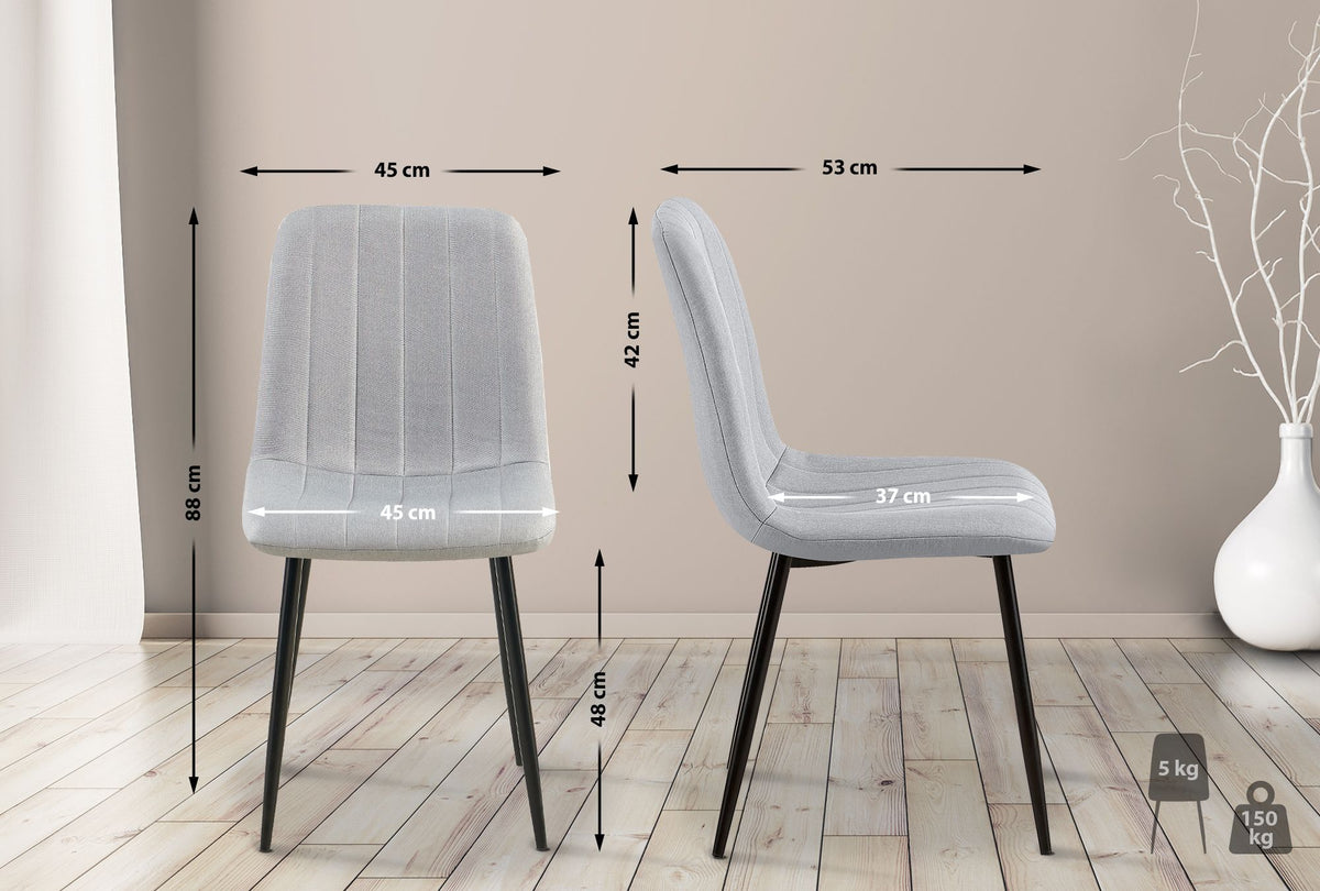 Stuhl Dijon Stoff – Ansicht 2
