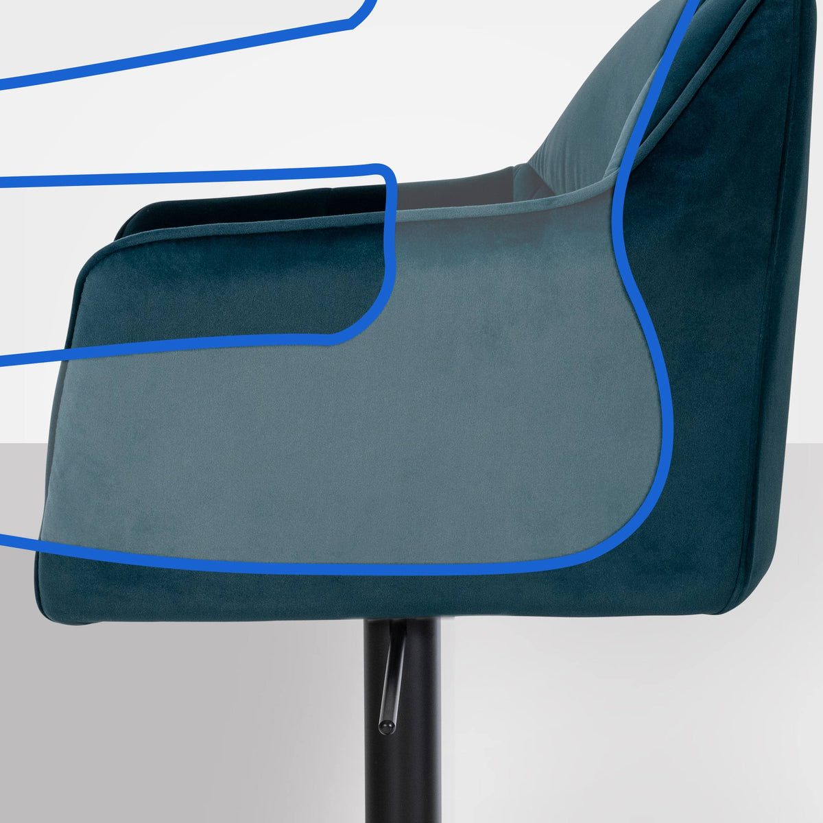 Barhocker Damaso B Samt – Ansicht 14