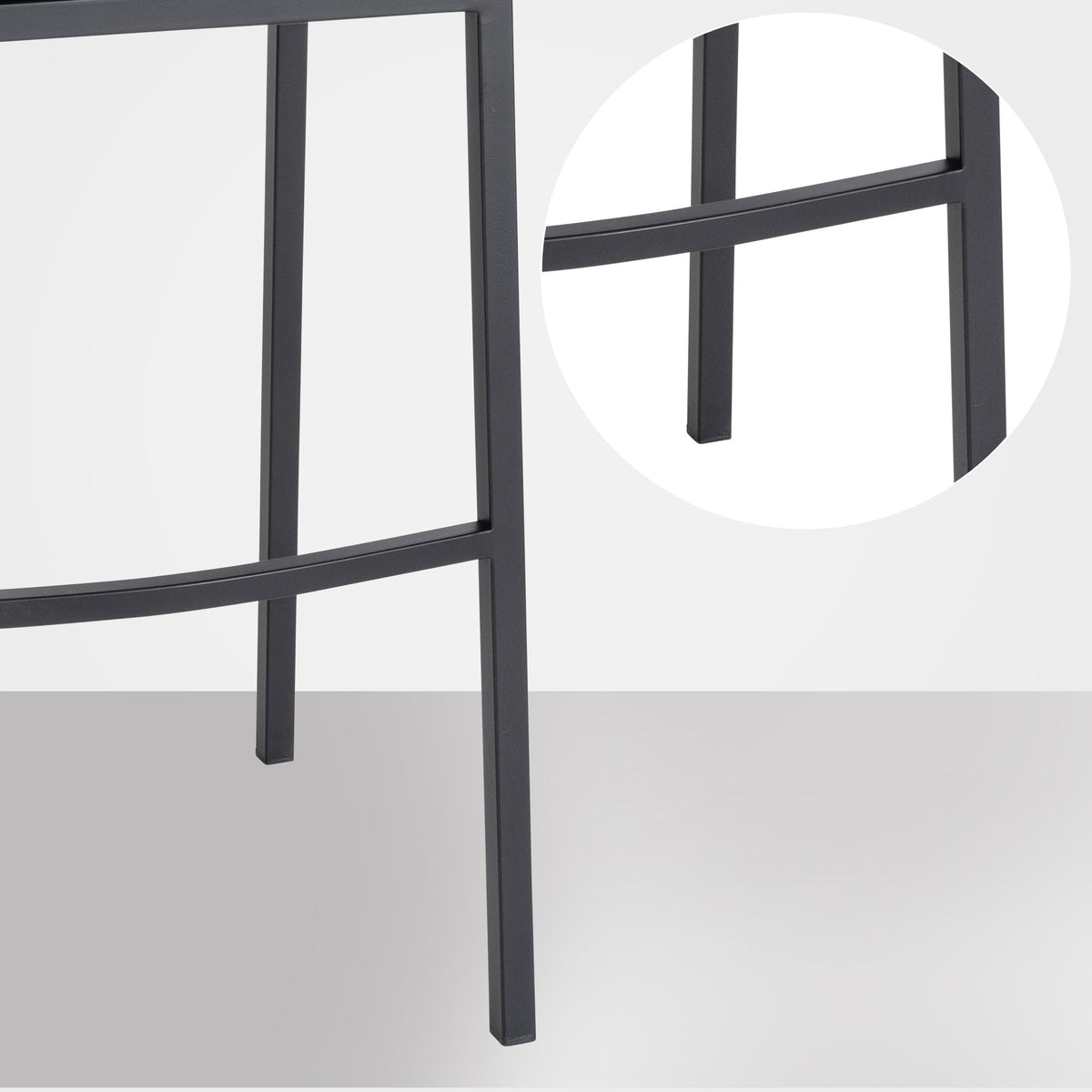 Barhocker Damaso B Samt mit 4-Fuß Gestell – Ansicht 5