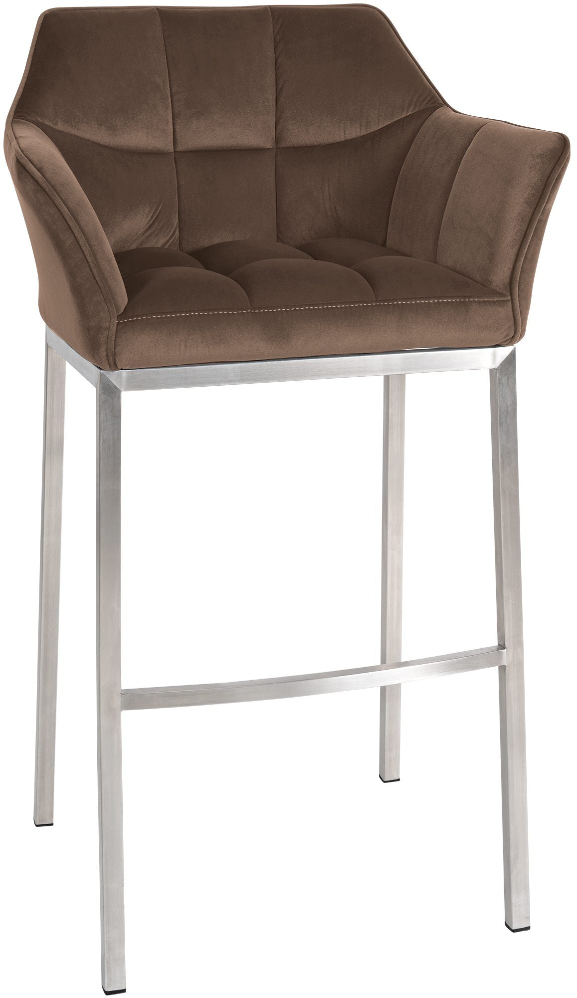 Barhocker Damaso E Samt mit 4-Fuß Gestell – Ansicht 8