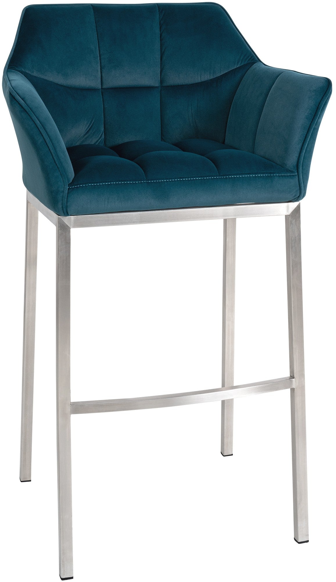 Barhocker Damaso E Samt mit 4-Fuß Gestell – Ansicht 15