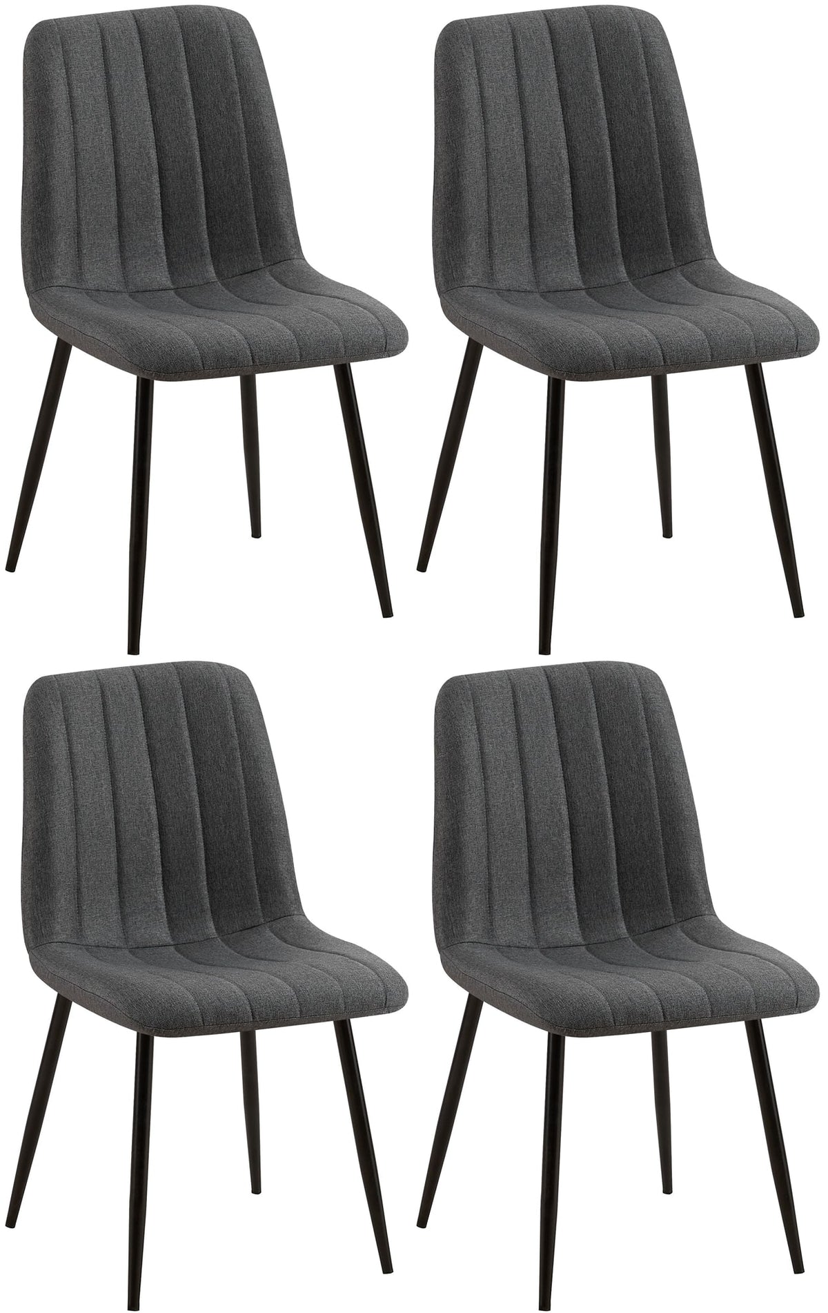 4er Set Stühle Dijon Stoff